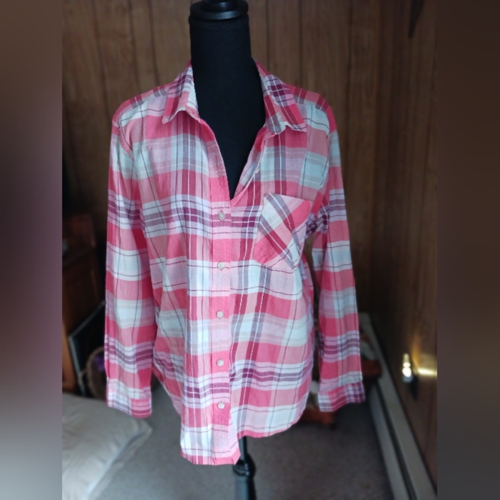 Eddie Bauer Packable Long Sleeve Shirt, XL, EUC